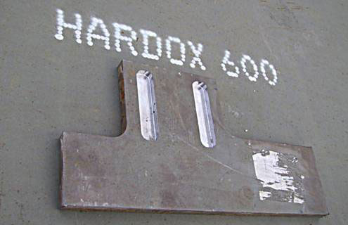 Pâles Hardox 600