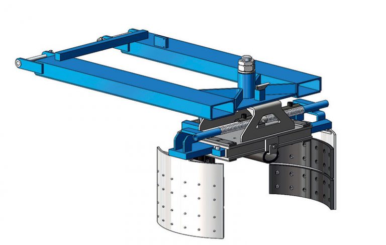 Pince à fûts hydraulique enfourchable