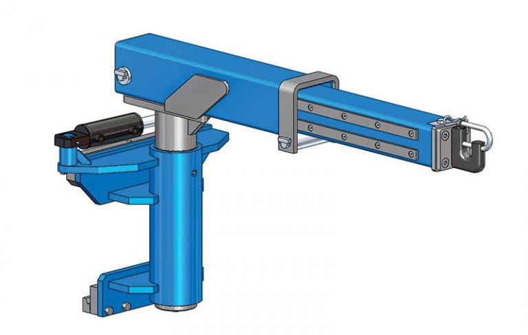 Potence orientable et télescopique hydraulique