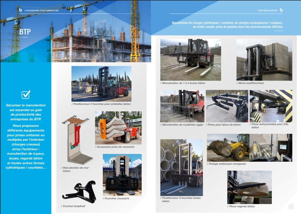 Sécuriser la manutention est essentiel au gain de productivité des entreprises du BTP.